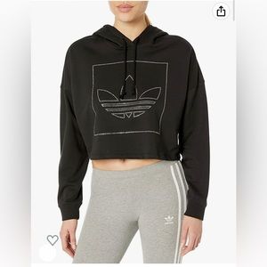 FINAL SALE! Adidas jeweled cropped hoodie
